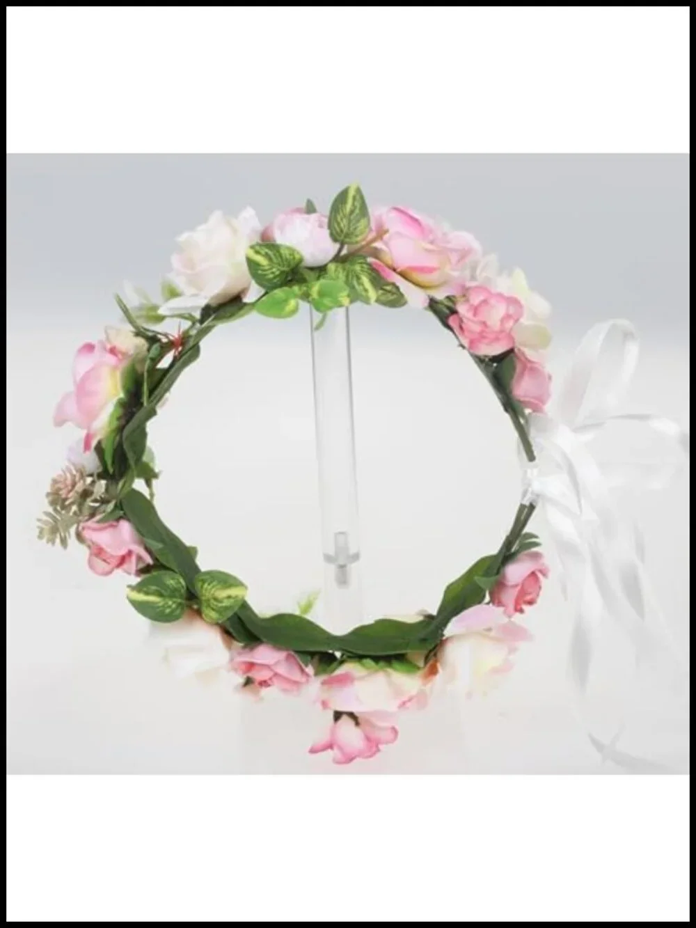 Handmade Fabric Flower Crown Floral Headpiece Fairy Elf Headband